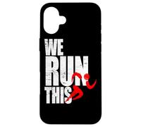We Run This correr motivación maratón fitness entrenamiento Carcasa para iPhone 16 Plus