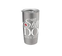 We Still Do Since 2017 Couple Idea 9th Wedding Anniversary Vaso térmico de acero inoxidable de doble pared