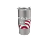 We the People 1776 - Bandera de Betsy Ross Vaso térmico de acero inoxidable de doble pared