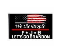 WE The People 1776 FJB Let's Go Brandon US Flag - Banner de 3x5 pies de doble cara resistente a UV Fade resistente y doble costura (FJB Let's Go