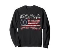 We The People 2027 Bandera de Estados Unidos 4 de Julio Grunge Envejecido Sudadera