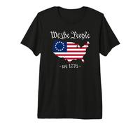 We The People 4 de Julio, Bandera de Betsy Ross, patriótica de Estados Unidos Camiseta Premium