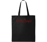 We The People American Constitution - Bolsa de la compra de algodón ecológico natural, color negro, talla única, Negro , talla única
