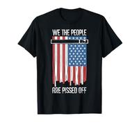 We The People Are Meado Off US America Flag Shredded Camiseta