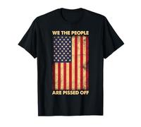 We The People Are Missed Off Democracy Vintage Bandera de Estados Unidos Camiseta