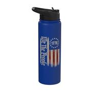 We The People Bandera patriótica americana vintage 1776 Freedom Stainless Steel Insulated Water Bottle