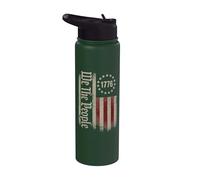 We The People Bandera patriótica americana vintage 1776 Freedom Stainless Steel Insulated Water Bottle