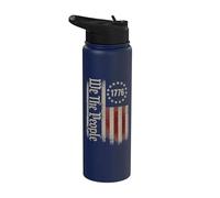 We The People Bandera patriótica americana vintage 1776 Freedom Stainless Steel Insulated Water Bottle