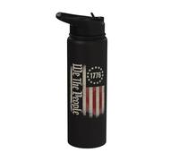 We The People Bandera patriótica americana vintage 1776 Freedom Stainless Steel Insulated Water Bottle