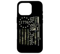 We The People - Divertida Bandera de EE. UU. AR15 Military Pro Gun Carcasa para iPhone 16 Pro