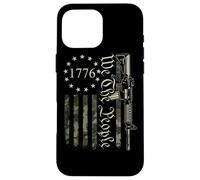 We The People - Divertida Bandera de EE. UU. AR15 Military Pro Gun Carcasa para iPhone 16 Pro MAX