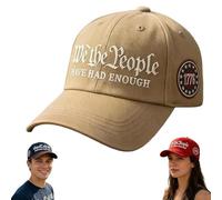 We The People Hat Have Had Enough Baseball Cap, 1776 Star Badge Hat for Men Women, Adjustable Embroidered Cotton Cap Unisex (1PCS-G)