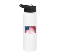 We The People Land of No Kings Because of The Brave Novelty Stainless Steel Insulated Water Bottle