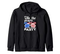 We The People Like To Party Funny USA 4 de julio American Sudadera con Capucha