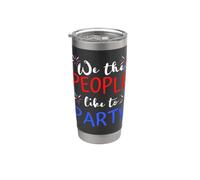 We The People Like To Party Memorial Day Hombres Mujeres Niño Niña Vaso térmico de acero inoxidable de doble pared