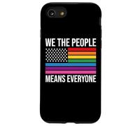 WE THE PEOPLE MEANS EVERYONE X LGBTQIA+ LGBTQ USA Carcasa para iPhone SE (2020) / 7 / 8
