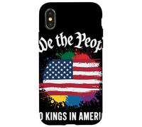 We The People No Kings In America Orgullo Patriótico Carcasa para iPhone X/XS