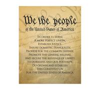 We The People of the United States Poster - Historical Document Wall Art for Library & Study Room Decor(Unframed,08x12inch(20x30cm))