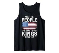 We The People Rejecting Kings Since 1776 Bandera Americana Camiseta sin Mangas