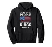 We The People Rejecting Kings Since 1776 Bandera Americana Sudadera con Capucha