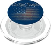 We The People USA Flag 4 de Julio US Distressed Grunge US PopSockets PopGrip para MagSafe