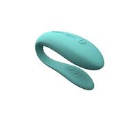We-Vibe Sync Lite Vibrador para parejas - Vibrador en forma de C - Juguete estimulador para parejas - Control a distancia por app - Comparte vibraciones - Recargable - Azul