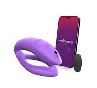 We-Vibe Sync O Vibrador para parejas | Juguete erótico en forma de C con mando a distancia | Vibración controlada por aplicación | Estimulación del punto G y del clítoris | Impermeable | Morado