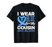 We Wear Blue For My Cousin - Camiseta de Apoyo para el cáncer colorrectal Camiseta