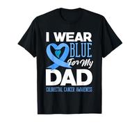 We Wear Blue For My Dad Camiseta de Apoyo para el cáncer colorrectal Camiseta