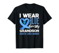 We Wear Blue For My Grandson - Camiseta de Apoyo para el cáncer colorrectal Camiseta
