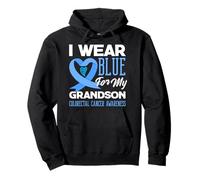 We Wear Blue For My Grandson - Camiseta de Apoyo para el cáncer colorrectal Sudadera con Capucha
