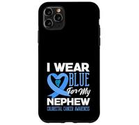 We Wear Blue For My Nephew - Camiseta de Apoyo para el cáncer colorrectal Carcasa para iPhone 11 Pro MAX