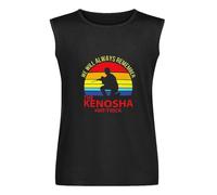 We Will Alway Remember The Kenosha Hat-Trick Sleeveless T-Shirt Man's Fashion Cotton Black Vest Tank Clothes, Negro , XL