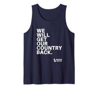 We Will Get Our Country Back - Restore Britain UK Camiseta sin Mangas