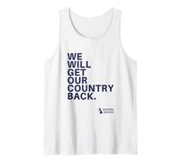 We Will Get Our Country Back - Restore Britain UK (White) Camiseta sin Mangas