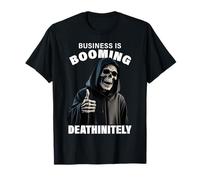We Will Meet One Day Deathinitely Skull Thumbs Up Reaper Camiseta