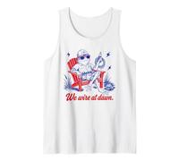 We Wire At Dawn Frog Electricista Divertido Camiseta sin Mangas