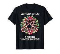 We Witch You A Merry Winter Solsticio Pagano Wiccan Camiseta