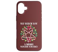 We Witch You A Merry Winter Solsticio Pagano Wiccan Carcasa para iPhone 16 Plus