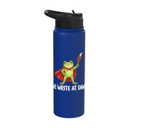 We Write At Dawn Frog Stainless Steel Insulated Water Bottle