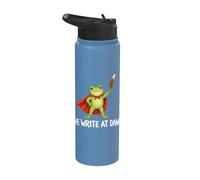 We Write At Dawn Frog Stainless Steel Insulated Water Bottle