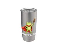 We Write At Dawn Frog Vaso térmico de acero inoxidable de doble pared