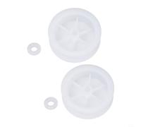 WE12X81 - Polea tensora para secadora, 2 unidades, material de polipropileno que reduce el ruido y la vibración, color blanco, tamaño estándar