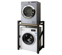 WEAFIEO Armario organizador para lavadora y secadora, kit de apilamiento con estante de almacenamiento, baño, cocina, balcón, unidad de almacenamiento, capacidad de 400 kg, soporte para lavadora de