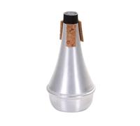 Weaker Beginners Practice Straight Body Silenciador Trompetuniversal Trompeta M Portátil Aleación Plata Aluminio V3K5 Silenciador Shorty Trombón Silenciador para Silenciador Piccolo Aluminio Shorty T