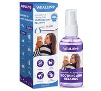 WEALLIN Spray Calmante Gatos con Feromonas Faciales, diseñado para mitigar la ansiedad, el estrés y Otros comportamientos problemáticos Efecto Relajante, Apto para Interiores y Exteriores 60ml
