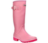 wealsex Moda Botas de Agua Mujer Lluvia Altas Zapatos Impermeables Goma Botas Largas Wellington Botas (Rosa,37)