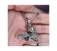 Wealth Pixiu Lucky Necklace Blessing Ancient Chinese Beast Neck Jewelry Carving Pendant Decor Gift