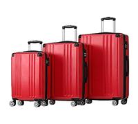 WEALTHOUSE Juego de maletas con marco resistente, asa acolchada, pliegue extensible, bolsillo de malla, ruedas de marcha suave, clip intermedio, estructura de protección, protección numérica TSA