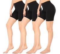 Wealurre Pantalones Cortos de Ciclismo para Mujer, Bajo el Vestido, Calzoncillos Tipo Bóxer, Ropa Interior, Talla XXL, Color Negro